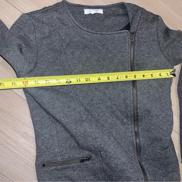 ATHLETA Belvedere Womens Jacket Small S Quilted Moto Asymmetrical Zip - Picture 7 of 9